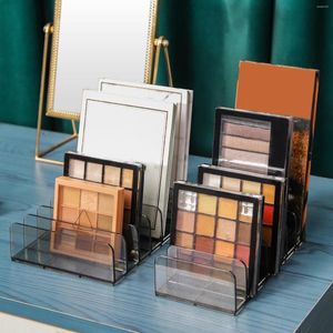 Cajas de almacenamiento elegante organizador de maquillaje de 7 gras Organización de rubor para tocador para la paleta vertical de tocador Kit de sombra de ojos