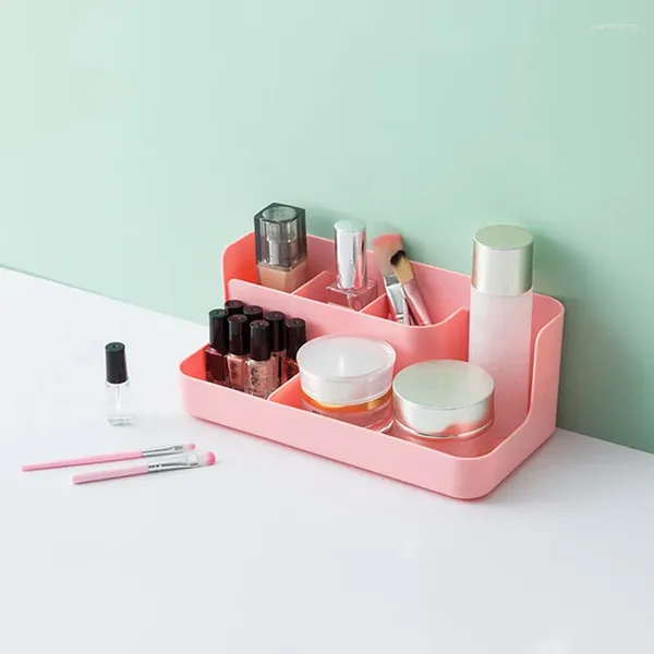 Boîtes de rangement Partition Sleek Organisateur de maquillage pratique pour les amoureux de la beauté Organisation de bureau