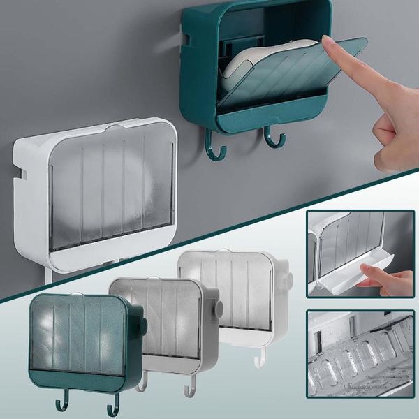 Boîtes de rangement porte-savon drain mural porte-éponge support salle de bain organisateur vidange cuisine boîte suspendue bacs