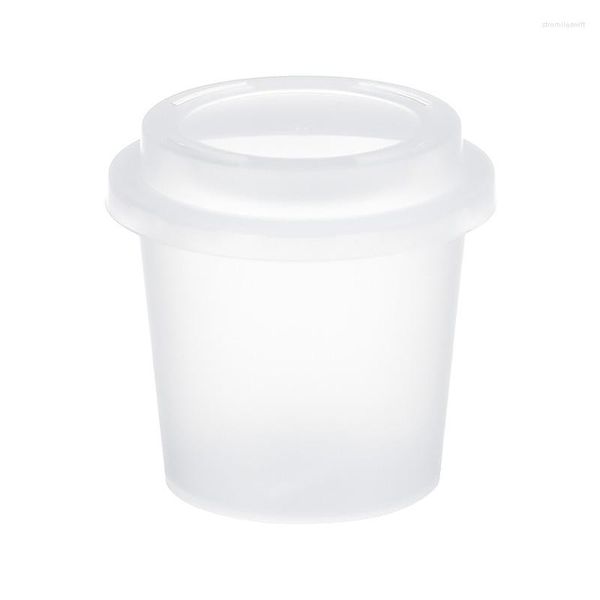 Cajas de almacenamiento con forma de taza de café vacía, caja organizadora de maquillaje, soporte para esponjas en polvo, estuche cosmético seco