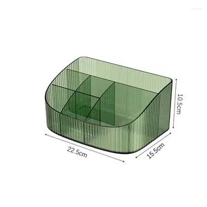 Boîtes de rangement Boîte de papeterie Compartiment matériau épaissis d'économie d'économie d'espace arrondi coins à haute capacité ménage