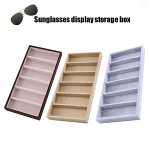 Opbergdozen Zonnebril Doos Leukglas Display Organizer sieradenkisten voor thuisbenodigdheden 3 kleuren #W0