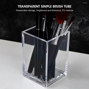 Aufbewahrungsboxen Transparent Make-up Organizer Pinsel für Kosmetik Kunststoff Stifthalter Schreibtisch Tisch Kosmetik Acryl Container Box
