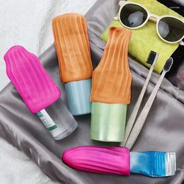 Boîtes de rangement des fuites de voyage à l'épreuve des couvre-toits réutilisables Empêchent les bouteilles de shampooing qui fuient le liquide Cosmetics