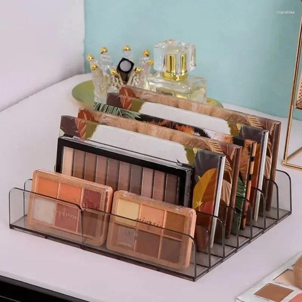 Boîtes de rangement plateau porte-cosmétiques fard à paupières 7 tiroirs organisateur support présentoir Palette grilles de maquillage Compact clair