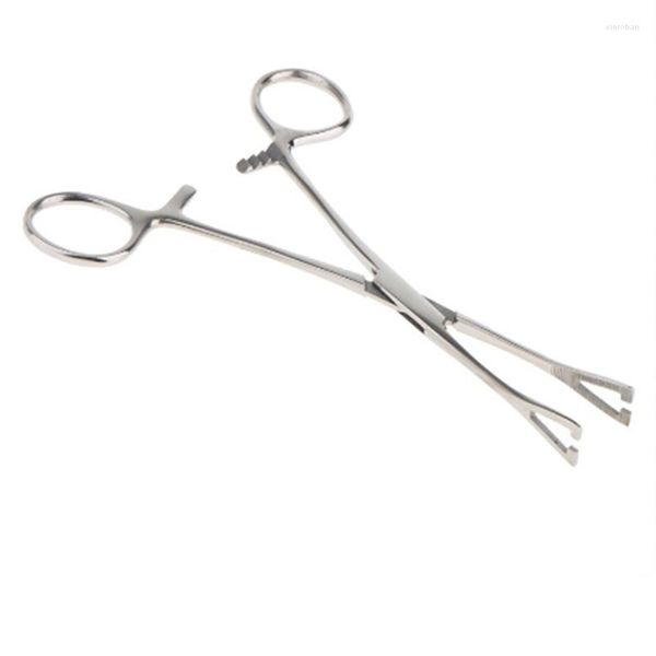 Boîtes de rangement Triangle ouverture pince pince Piercing pince outil corps en acier inoxydable pour oreille lèvre nez langue