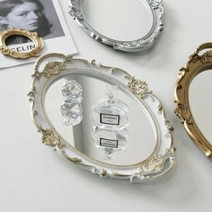 Opbergdozen Vintage lade plastic spiegel decoratie bruiloft dessert papieren bekers taartrek lade Europese sieraden opberglade fotografie rekwisieten 231208
