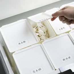 Cajas de almacenamiento Lavar la caja de polvo de lavado de lavandería Escritorio de escritorio pequeñas cosas pequeñas papelería a prueba de polvo