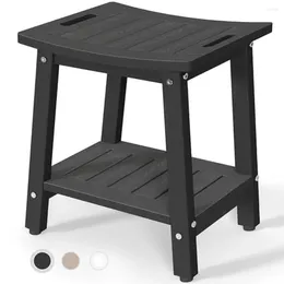 Cajas de almacenamiento Silla de ducha HDPE impermeable taburete estable estante de asiento de baño sin deslizamiento