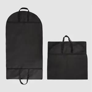 Cajas de almacenamiento etiqueta impermeable bolsas de ropa de ropa con bolsillos de tela no tejida de servicio pesado cubierta de polvo portátil para vestidos