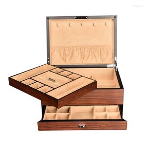 Opbergdozen Groothandel Wood Vintage Classic Lades Sieraden Box Organisator Aangepast Logo