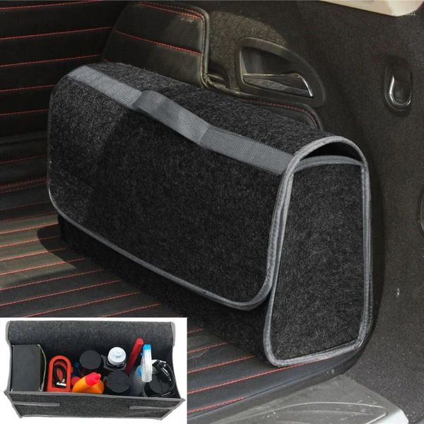 Boîtes de rangement avec fenêtre, sac de chargement, caddie pour voiture, camion pliable, organisateur repliable, placard SUV, fermeture éclair