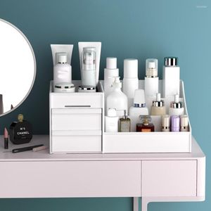 Boîtes de rangement pour femmes, organisateur de maquillage cosmétique, articles divers de bureau, boîte à bijoux, vernis à ongles, tiroir de maquillage