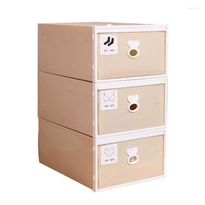 Cajones de almacenamiento 3 unids/set caja de plástico duradera cajón de escritorio caja de artículos diversos ropa interior organizador decoración del hogar