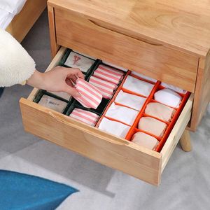 Opslagladen 5 Raster Plastic Ondergoed Box Closet Organizer Lade voor Socks Boxers Slips Bra Travel HanW88