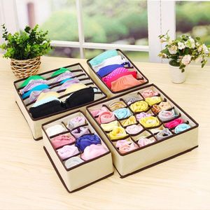 Storage Drawers 6/7/8/24 Grid Boxes Fabric Multi-size Foldable Wardrobe Drawer Divider Lidded Closet Organizer Clothing