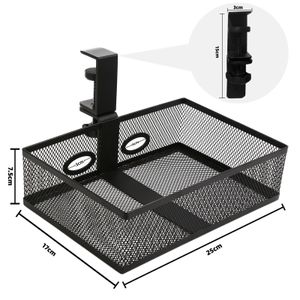 Tiroirs de rangement Plateau de gestion des câbles de bureau Rotation à 360° sous la prise de table Support de suspension Support de multiprise Bureaux à domicile Organisateur de cordon métallique 230615