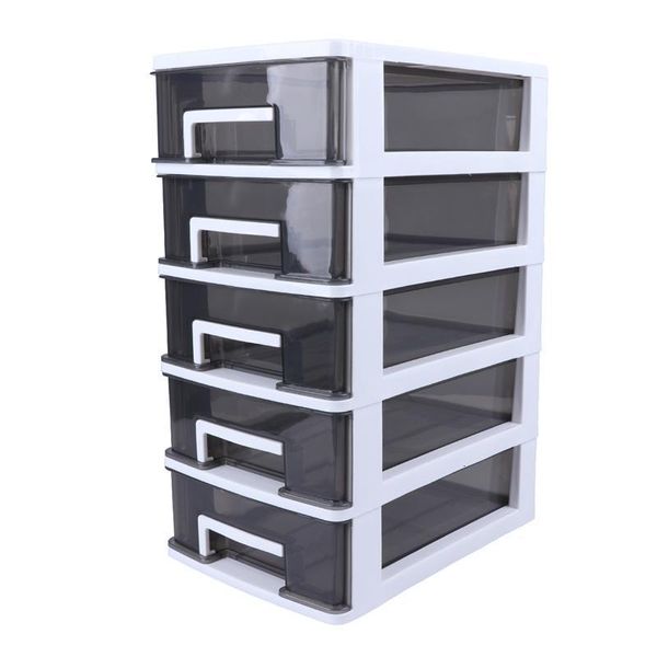 Tiroirs de rangement tiroir en plastique organisateur armoire boîte placard unité avec Type étagère de bureau empilable meubles bacs poitrine couche 230211