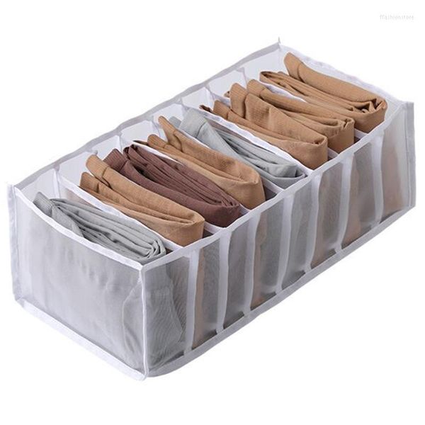 Cajones de almacenamiento Caja de ropa interior Banteras Calcetines Leggings Plegable Cajón de hilo de malla Tipo de cajón para el hogar