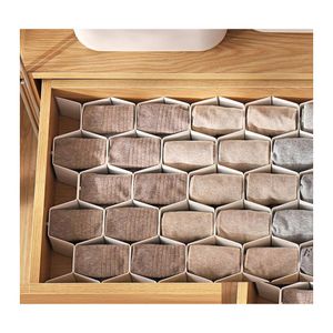 Tiroirs de rangement sous-vêtements Ders Grids Divider Pantes chaussettes X séparateur de coffre en nid d'abeille 8pcs pour armoires de salon GCA13 OTVW8