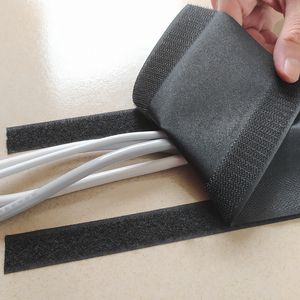 Opslag Houders Rekken 1 Meter Zachte Verstelbare Klittenband Bureau Draad Kabel Cover Voor Vloer Tapijt Kofferbak Bureau Benodigdheden 230719