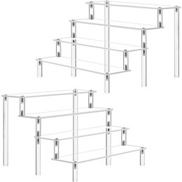 Supports de stockage Racks Présentoir en acrylique à 15 niveaux Support d'affichage transparent pour décoration de poupée de parfum de cupcake et organisateur de figurines POP 230824