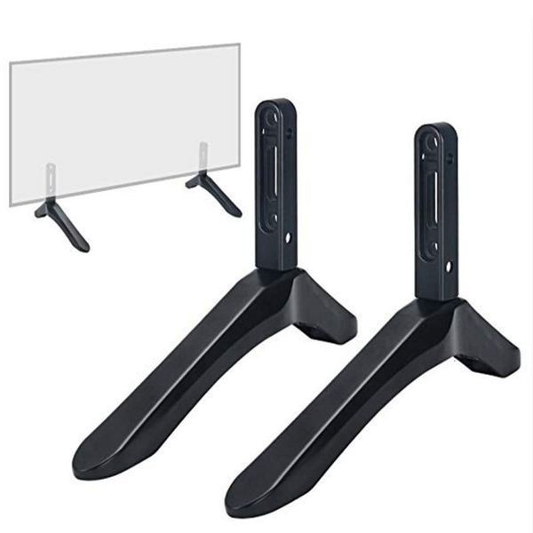 Soportes de almacenamiento Bastidores 2PcsSet Mesa universal Soporte de TV Base Patas para la mayoría de 3265 LCD LED Plasma Pantalla plana Pata 230621