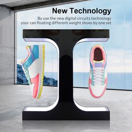 Opslaghouders Rekken Acryl Magnetisch Zwevende Display 20 Nieuwste 360 Graden Drijvende Schoen Perfect Sneakerhead Cadeau Woondecoratie 230912