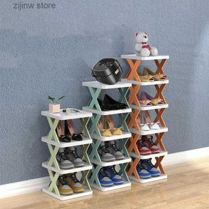 Supports de rangement Racks Les organisateurs de chaussures anti-poussière et les étagères de rangement en plastique sont utilisés pour stocker les organisateurs, les étagères à chaussures, les articles de maison, les cintres et les semelles intérieures Y240319