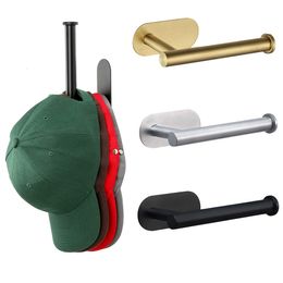 Supports de rangement, support à chapeaux pour casquette de Baseball, organisateur mural en acier inoxydable avec pâte à crochet, porte de placard en métal 230307
