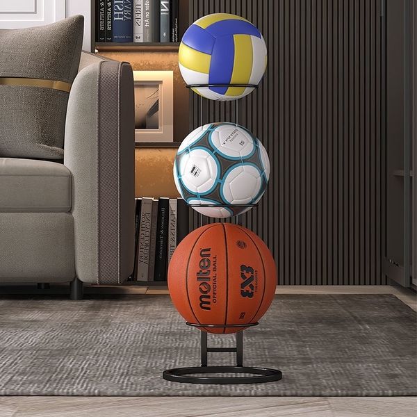 Supports De Stockage Racks Accueil Intérieur Panier De Stockage De Basket-Ball Pour Enfants Mettre Balle Football Panier De Stockage Placé Rack Maternelle Balle Volley-Ball Stand 230629