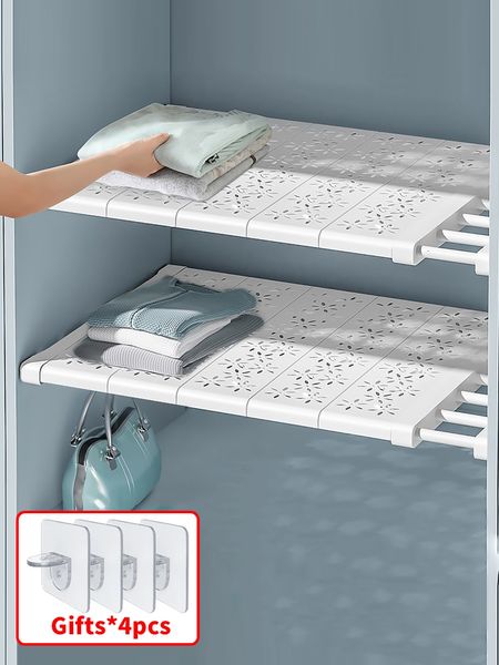 Supports de stockage Racks Joybos Étagères réglables pour la cuisine Organisateur de placard étanche Sans poinçonnage Organisateurs de garde-robe Accessoires de salle de bain 230327