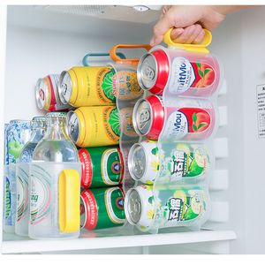 Soportes de almacenamiento Estantes Refrigerador Lata de refresco Organizador Estante Cerveza portátil Botella de vino Titular Cocina Refrigerador Estantes Estante de almacenamiento Organizador de botellas 230627