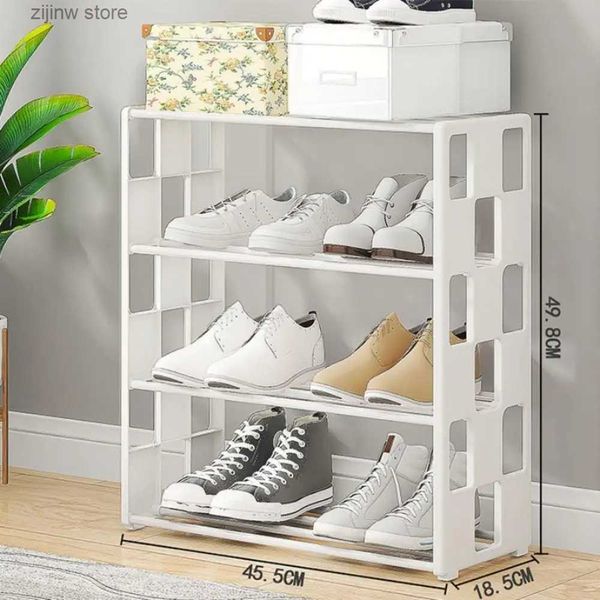 Supports de rangement Étagères à chaussures, un seuil simple et pratique pour un rangement moderne, petit et étroit, d'œuvres d'art sur plusieurs étages dans les maisons, les chambres, les dortoirs et les étagères.