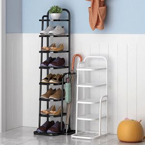 Supports de rangement Racks Couleur unie porte chaussure cintre multi couche économiser de l'espace fer support étagère salon porte verticale chaussures support meubles 230912