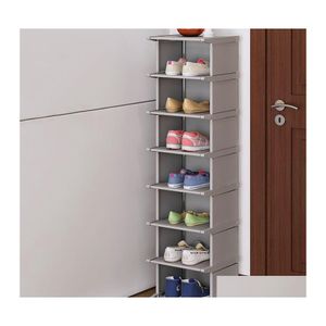 Supports de rangers Racks Souet à chaussures verticales Aignoble Organisateur étagère de salon armoire d'angle de meubles de maison pour placard Y200 DHPZH