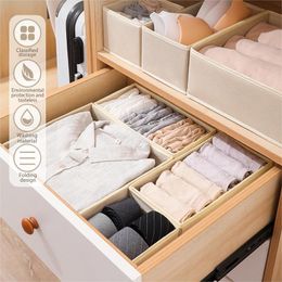 Opslag Home opvouwbare kast Organisator voor ondergoed stof ondergoed opbergdoos sokken beha en slipje lade organisator laden bak