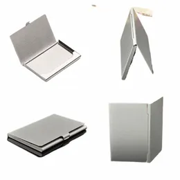 Stockage Vente chaude Titulaire Sier ID Box Card Case Busin Namecard Clip étanche l9cO #