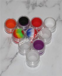 Jars de rangement entièrement 5 ml Clear acrylique de cire de cire de concentré de concentré