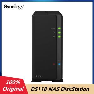 Almacenamiento Synology original DS118 1 Bay NAS Diskstation Storage, almacenamiento en la nube 1 GB DDR4 (sin disco)