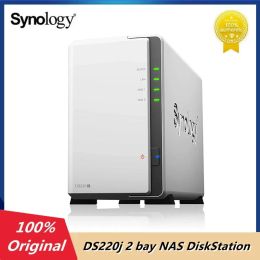 Opslag originele synologie DS220J 2 Bay NAS Diskstation 512MB DDR4 64bit 4core 1,4 GHz (Diskless) Nieuw