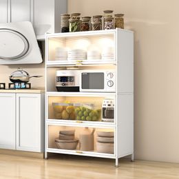 Opslag prefab plankkast bijbord container accent Dish Cabinet Corner Modern Armarios de Cocina Industrial Furniture DWH