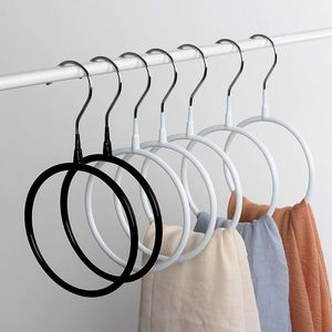 Opslagrek haken metalen zijden sjaal hanger ronde ring organizer toroïdale cirkel kledinggordel tas handdoek kledingplankhouder