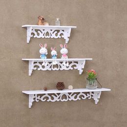 Support de rangement Support d'étagère Blanc Tenture murale Creative Décoration Organisateur pour la maison Chambre Décoration Ledge Home Decor 210705