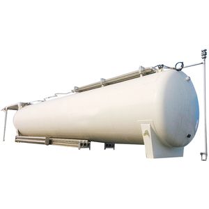 Opslagtank industri￫le apparatuur hogedruk vloeibare gasontvanger horizontaal beweegbare chemische stalen tank