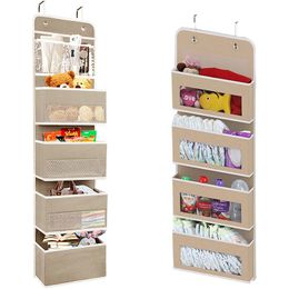 Bolsa organizadora para colgar en la pared, de tela no tejida, para puerta, armario, bolsa de almacenamiento colgante para sala de estar, dormitorio, juguete, caja de utensilios de cocina cosméticos