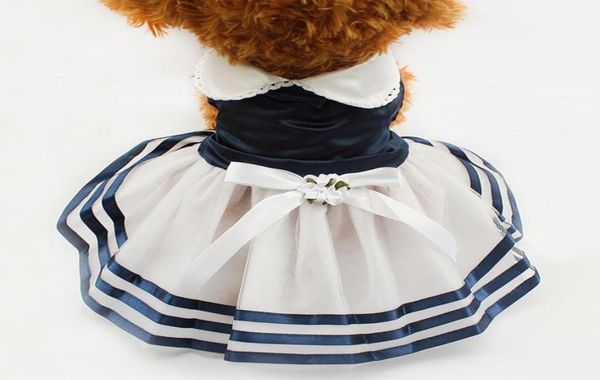 Tienda Armi Tutu Lace Sailor Vestidos para perros Falda a rayas para perros Vestido 6071012 Ropa de princesa para mascotas Whole9331187