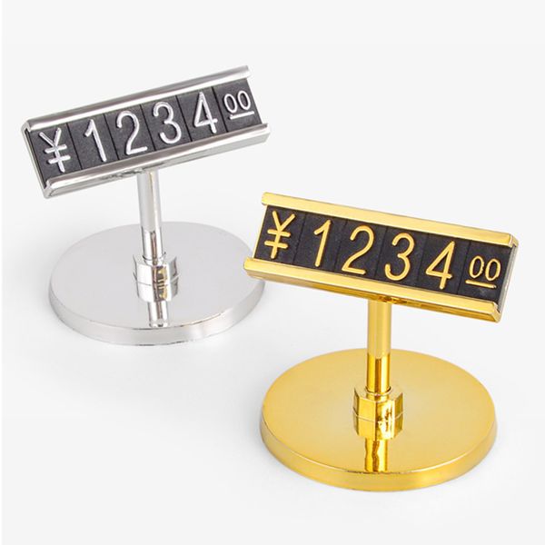 Magasin marchandise bijoux prix numéro Code ligne porte-étiquette support pour étagère bureau Table haut