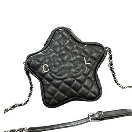 Winkel exportontwerper schoudertas 2024 NIEUWE FASHIER STAR-rooster enkele schouder Crossbody tas mode lederen vijfpuntige ster handheld mobiele telefoon tas schoudertas