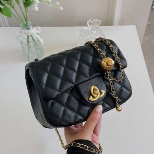 Bolso de tienda Venta de liquidación bolso de textura avanzada para mujer 2024 nuevo Lingge cadena un hombro bandolera Popular